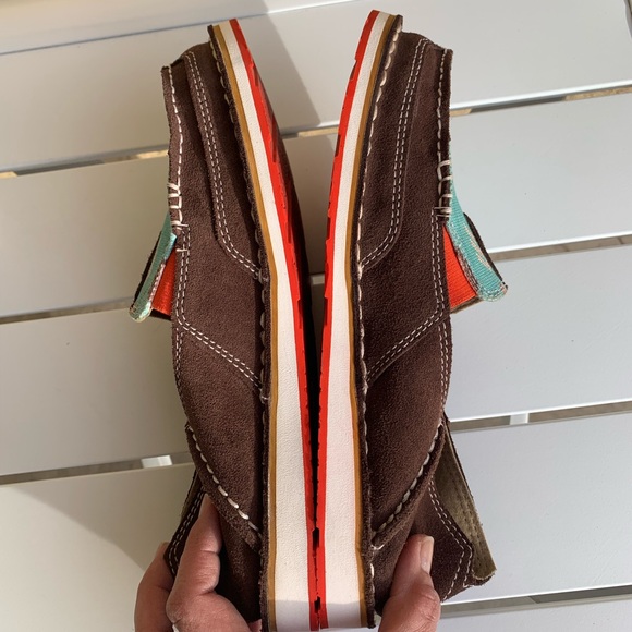 Ariat brown suede and canvas shoes Southwest size 7.5B - Picture 15 of 16